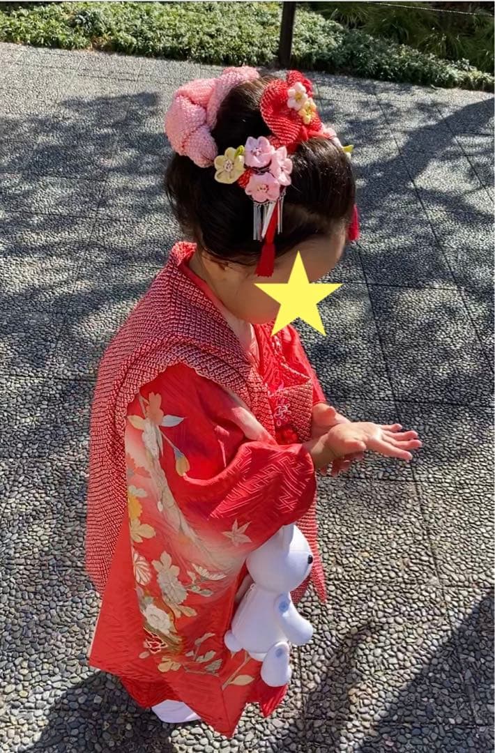 七五三　お祝い着　正絹　被布、長襦袢付き　セット