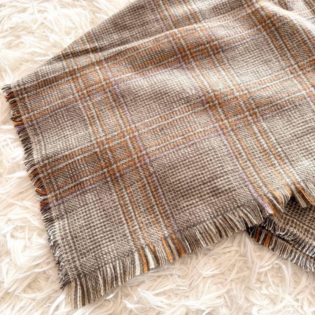 THROW スロー　MIX GLENCHECK 大判ストール　定価38,500円