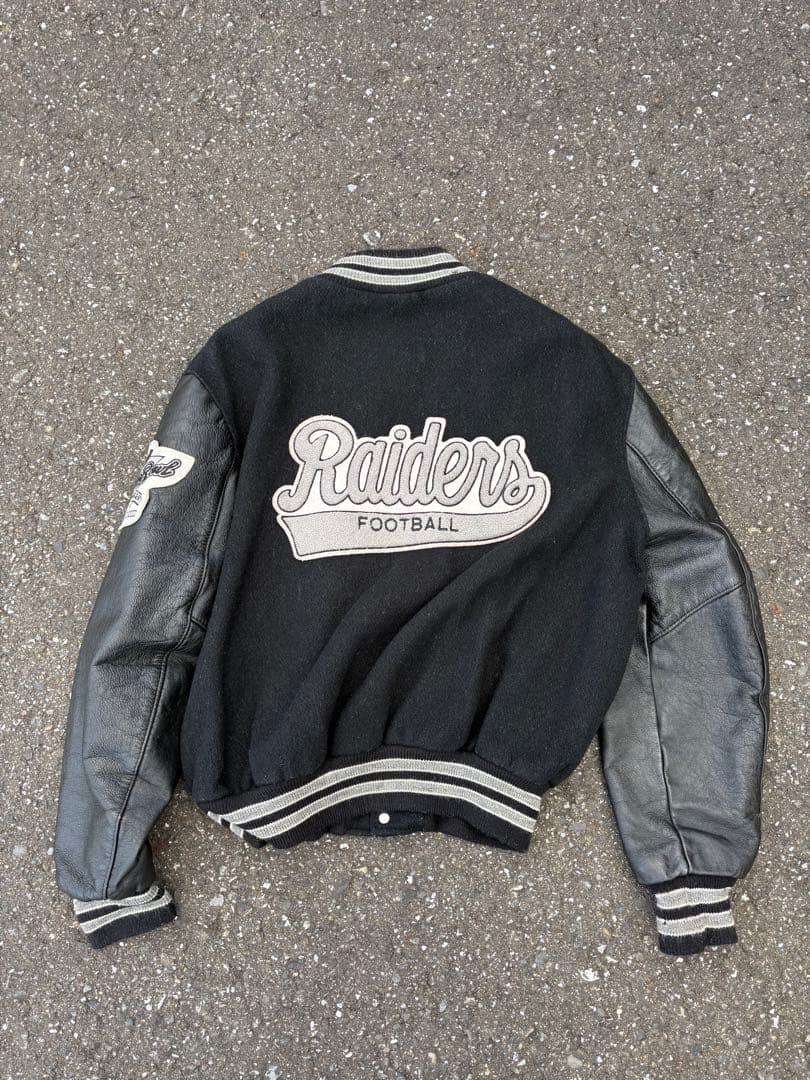 usa製 80s DeLONG Raiders スタジャン レイダース