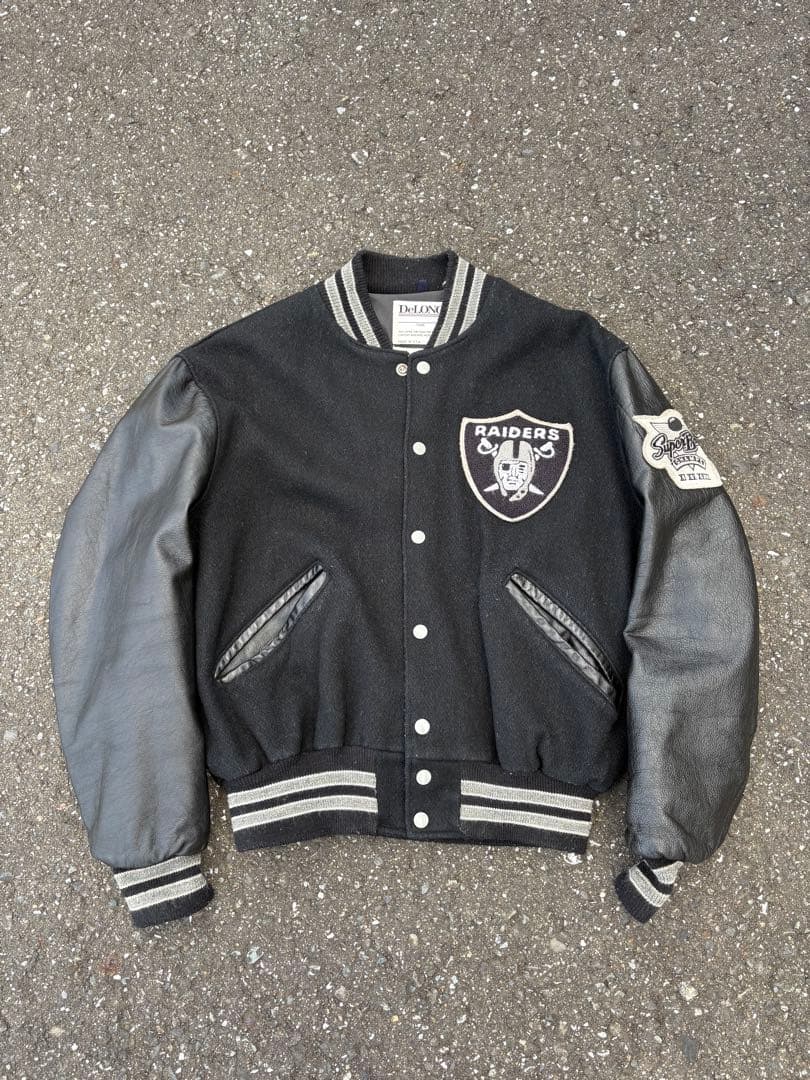 usa製 80s DeLONG Raiders スタジャン レイダース