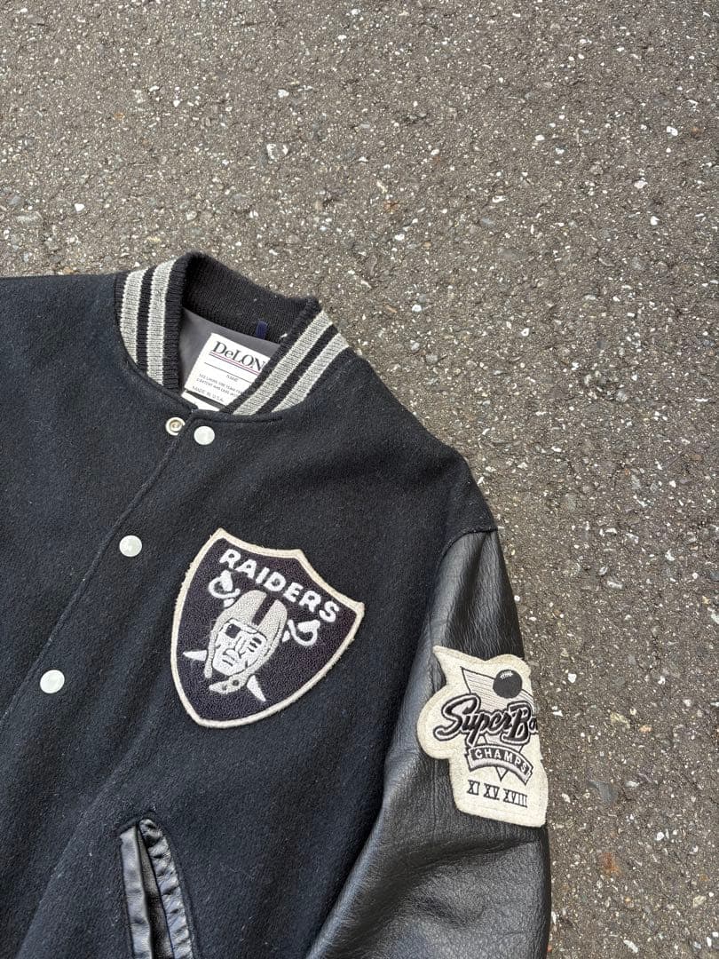 usa製 80s DeLONG Raiders スタジャン レイダース