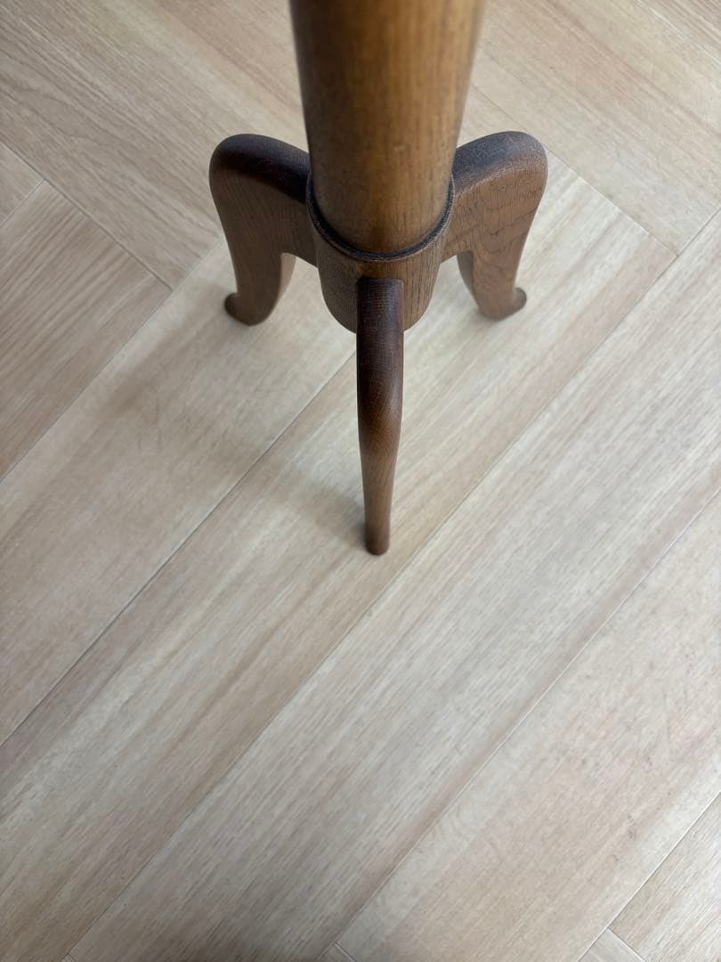 サイドテーブル　旭川家具　木工家具　工芸品　アンティーク　ヴィンテージ　北欧