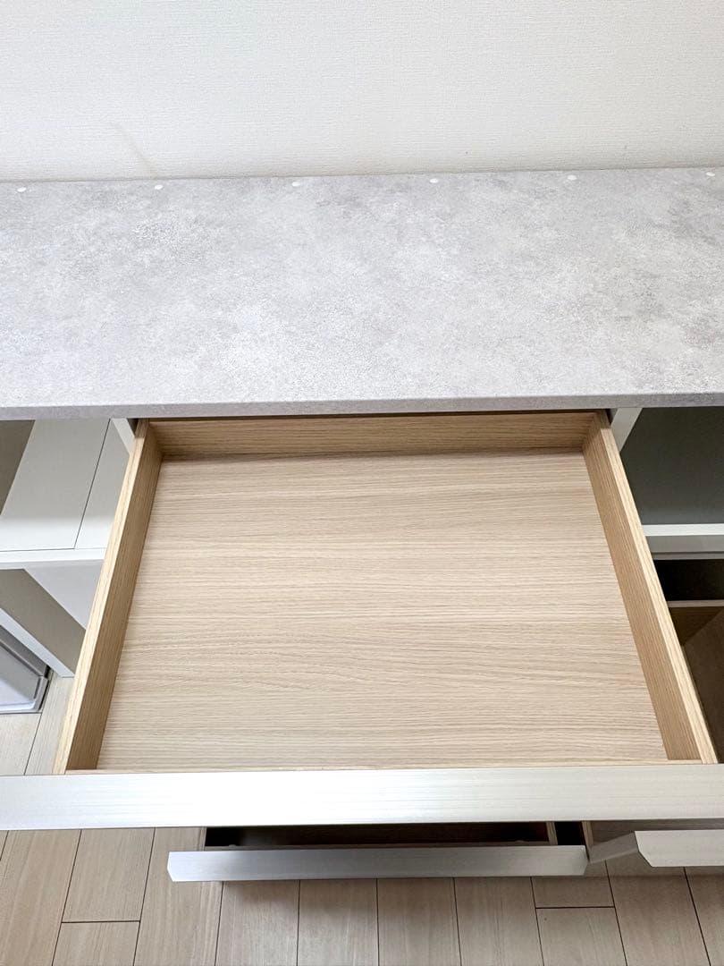 【1/20発送】パモウナ　ECA-S1400R下台　キッチンカウンター オープン