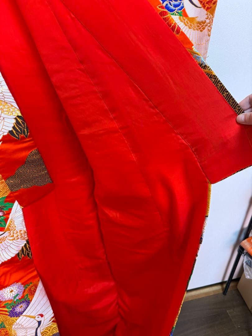 色打掛　赤色　豪華絢爛