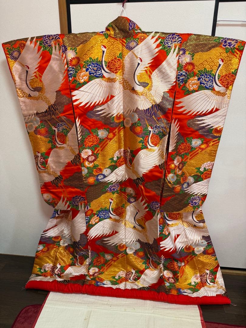 色打掛　赤色　豪華絢爛