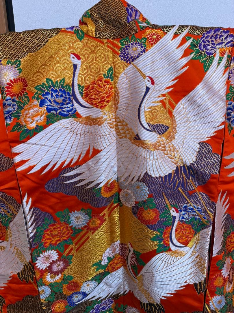 色打掛　赤色　豪華絢爛