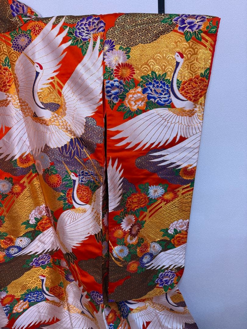 色打掛　赤色　豪華絢爛