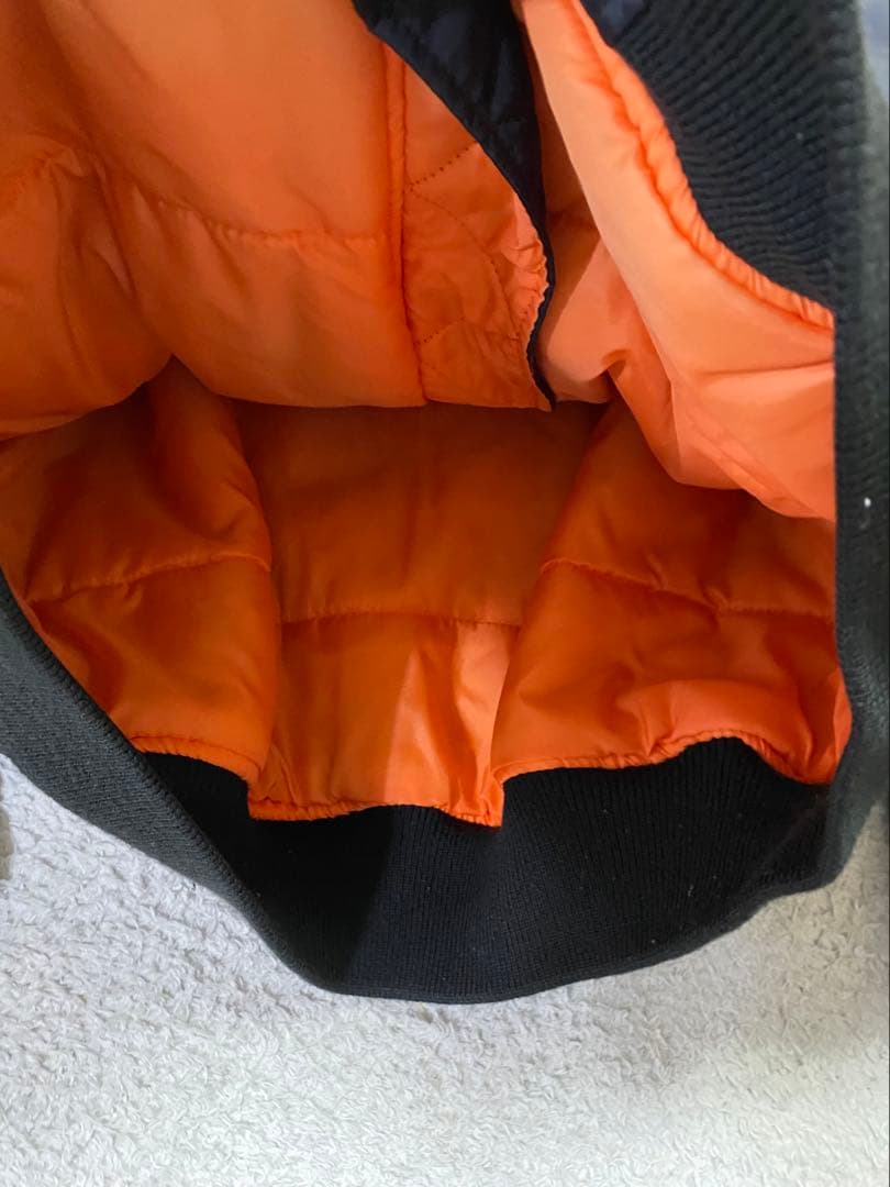 90s \"OLD UNIQLO\" MA-1 ブルゾン ブラック 中綿ボンバー短丈