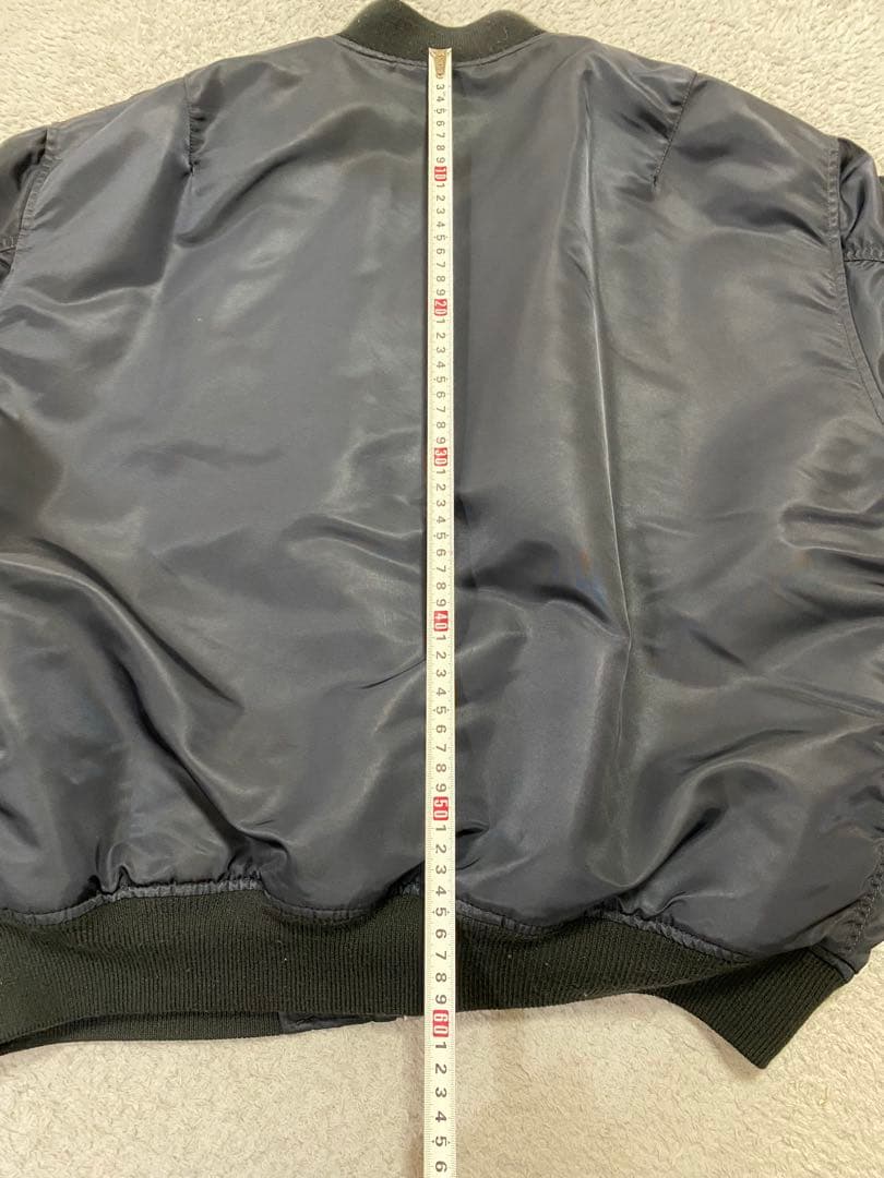 90s \"OLD UNIQLO\" MA-1 ブルゾン ブラック 中綿ボンバー短丈