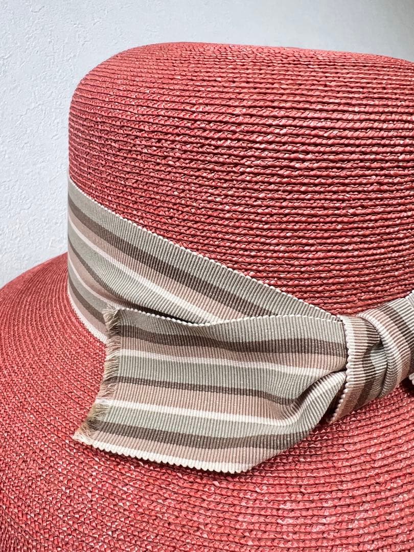 【未使用】石田製帽 カサブランカ 箱あり 麦わら帽子