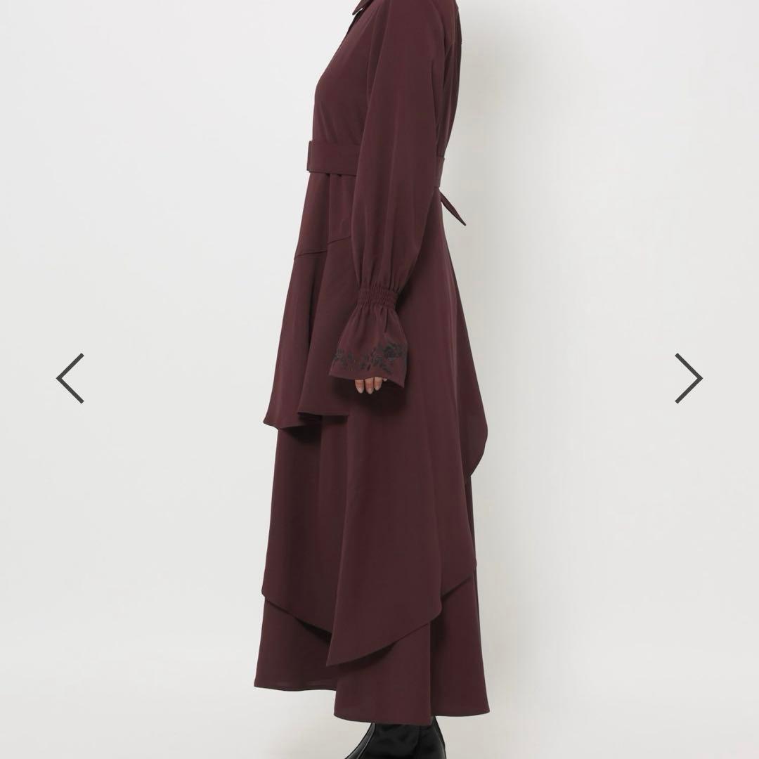 HARE アシメフリルシシュウワンピース