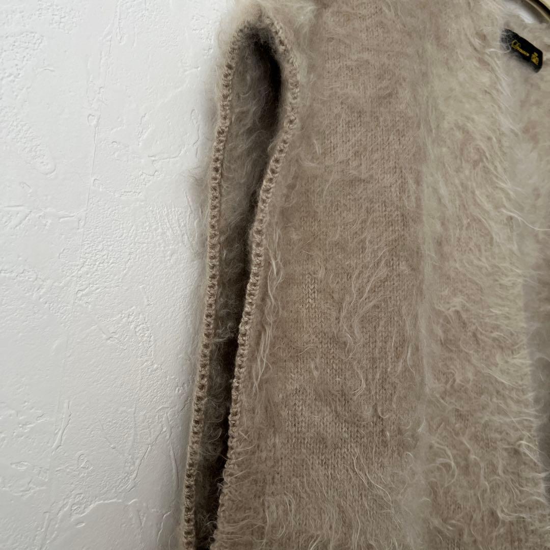 DRAWER カシミヤファーベスト　ベージュ