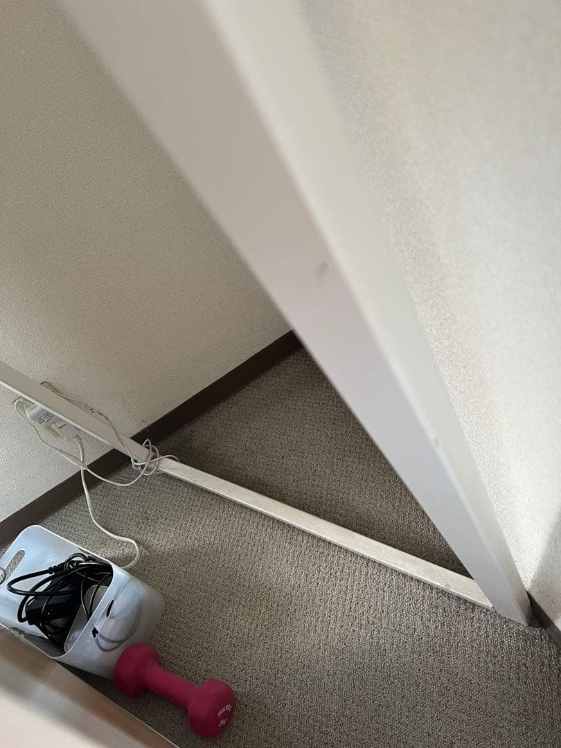 大型フレーム付きスタンドミラー ホワイト