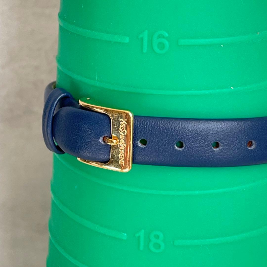 稼動品　美品　YSL イヴサンローラン　ゴールド　インデックス　ラウンド　腕時計