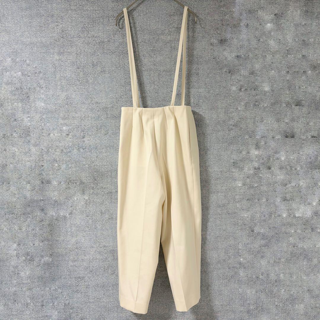 LOHEN サスペンダーパンツ ホワイト
