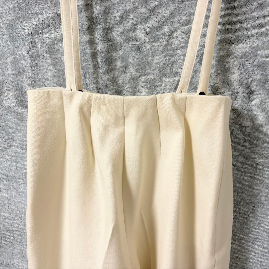 LOHEN サスペンダーパンツ ホワイト