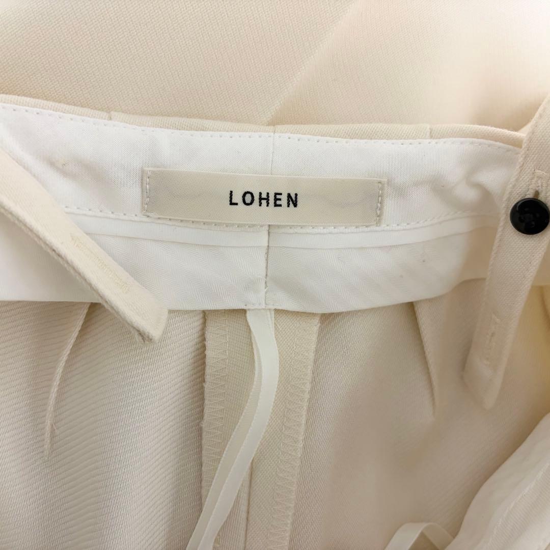LOHEN サスペンダーパンツ ホワイト