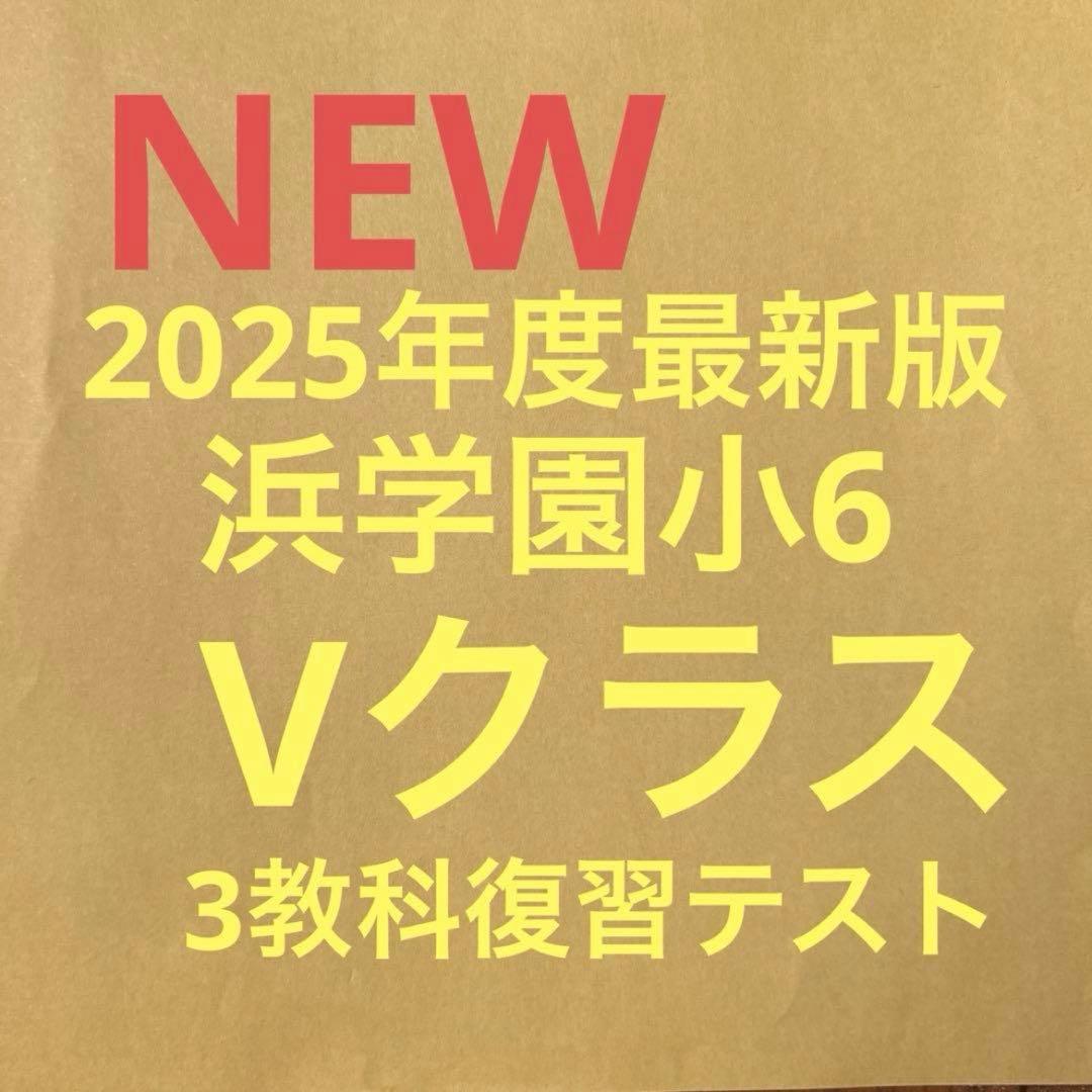 2025年度最新版　浜学園小6Vクラス復習テスト