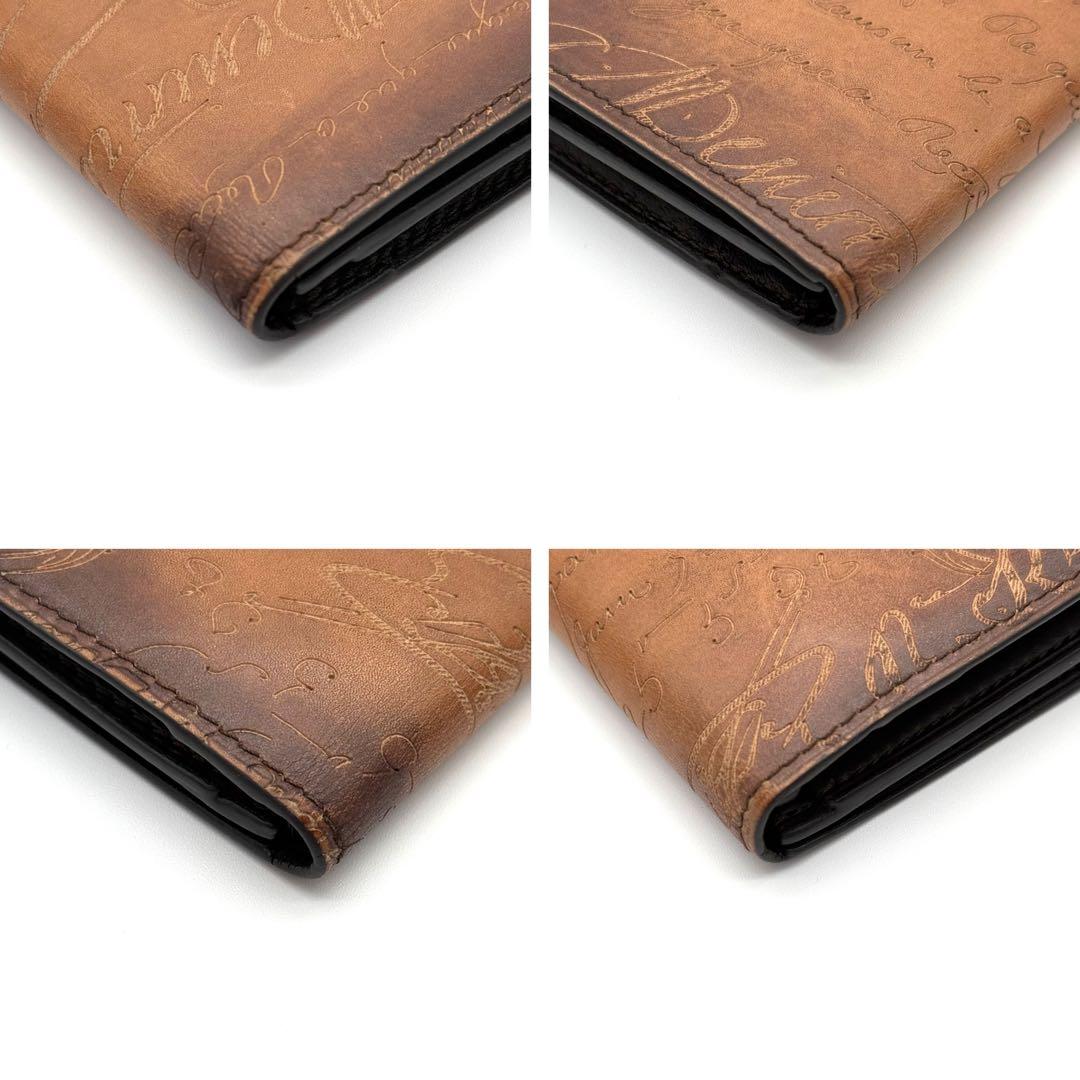 ベルルッティ サンタル カリグラフィ スクリット レザー 長財布 二つ折り 本革
