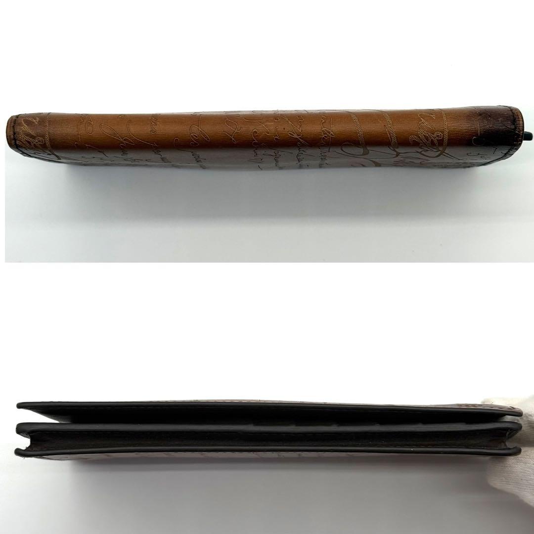 ベルルッティ サンタル カリグラフィ スクリット レザー 長財布 二つ折り 本革