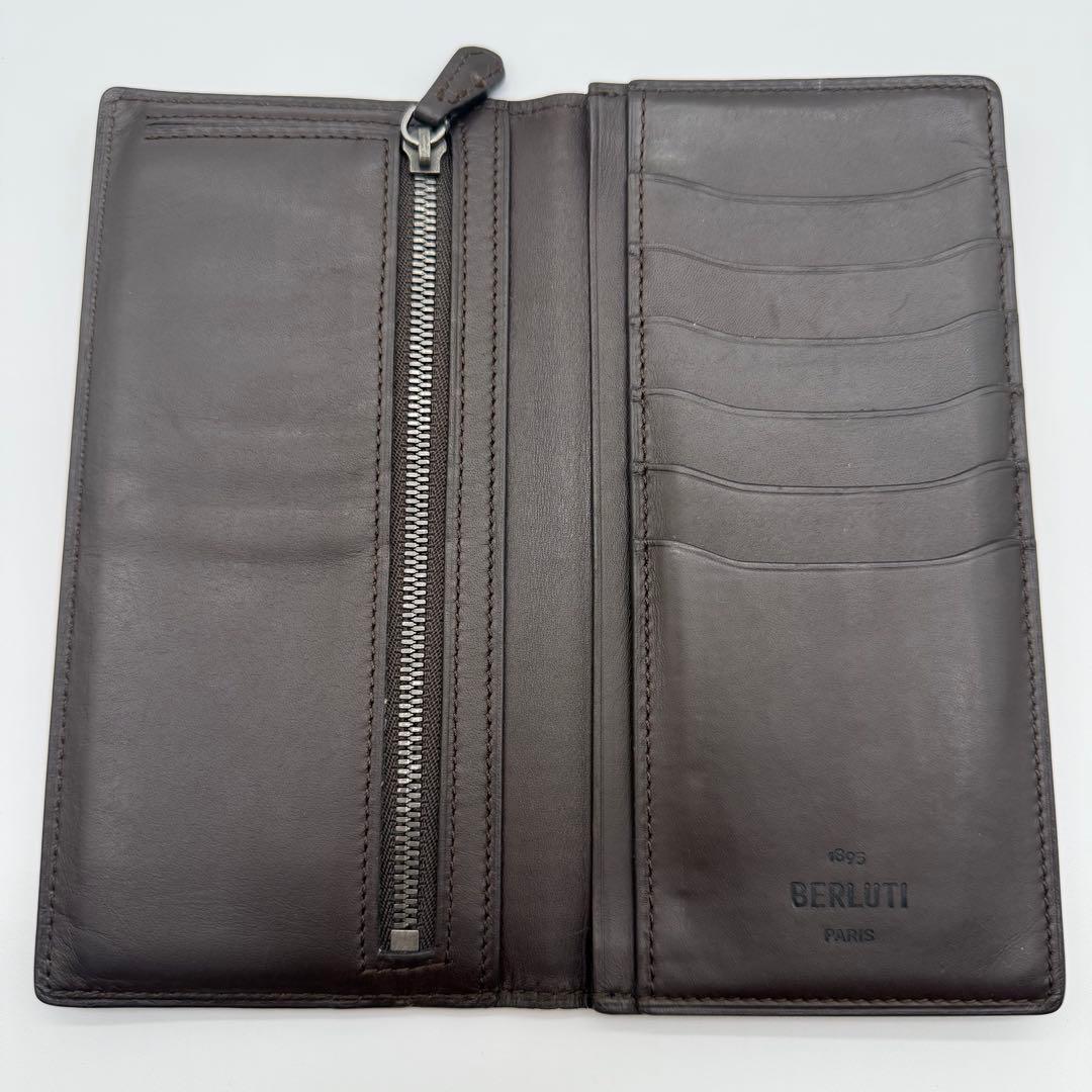 ベルルッティ サンタル カリグラフィ スクリット レザー 長財布 二つ折り 本革