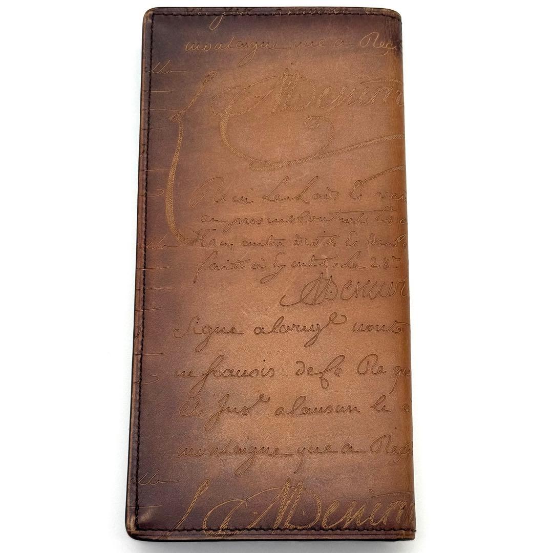 ベルルッティ サンタル カリグラフィ スクリット レザー 長財布 二つ折り 本革