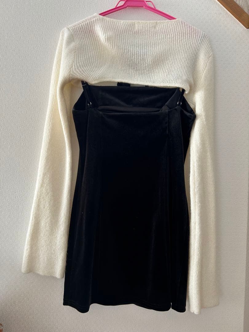 に*む様 アンドマリーANDMARY ベロア生地ワンピース