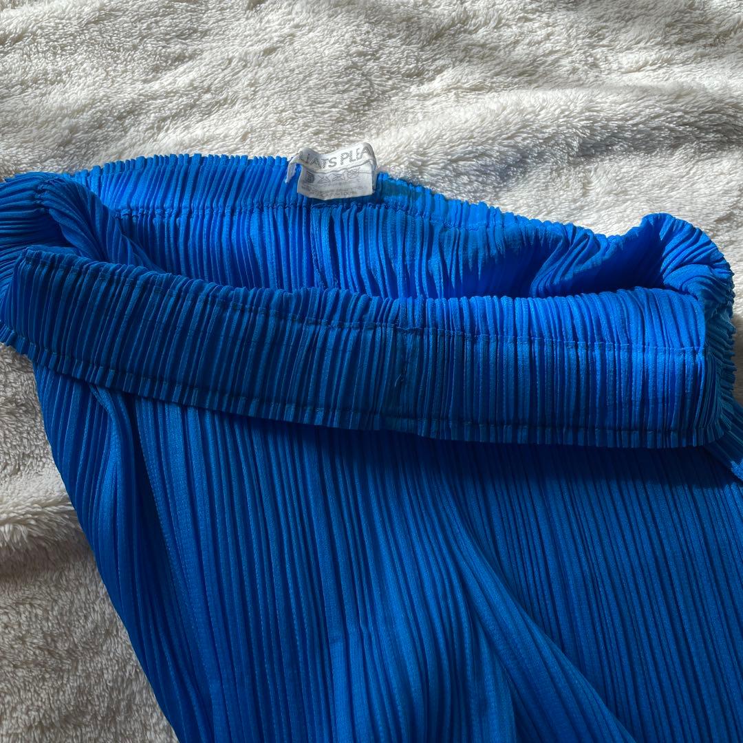 プリーツプリーズ ブルー パンツ サイズ2