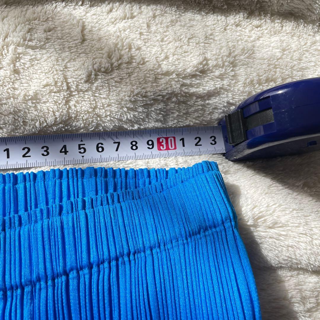 プリーツプリーズ ブルー パンツ サイズ2