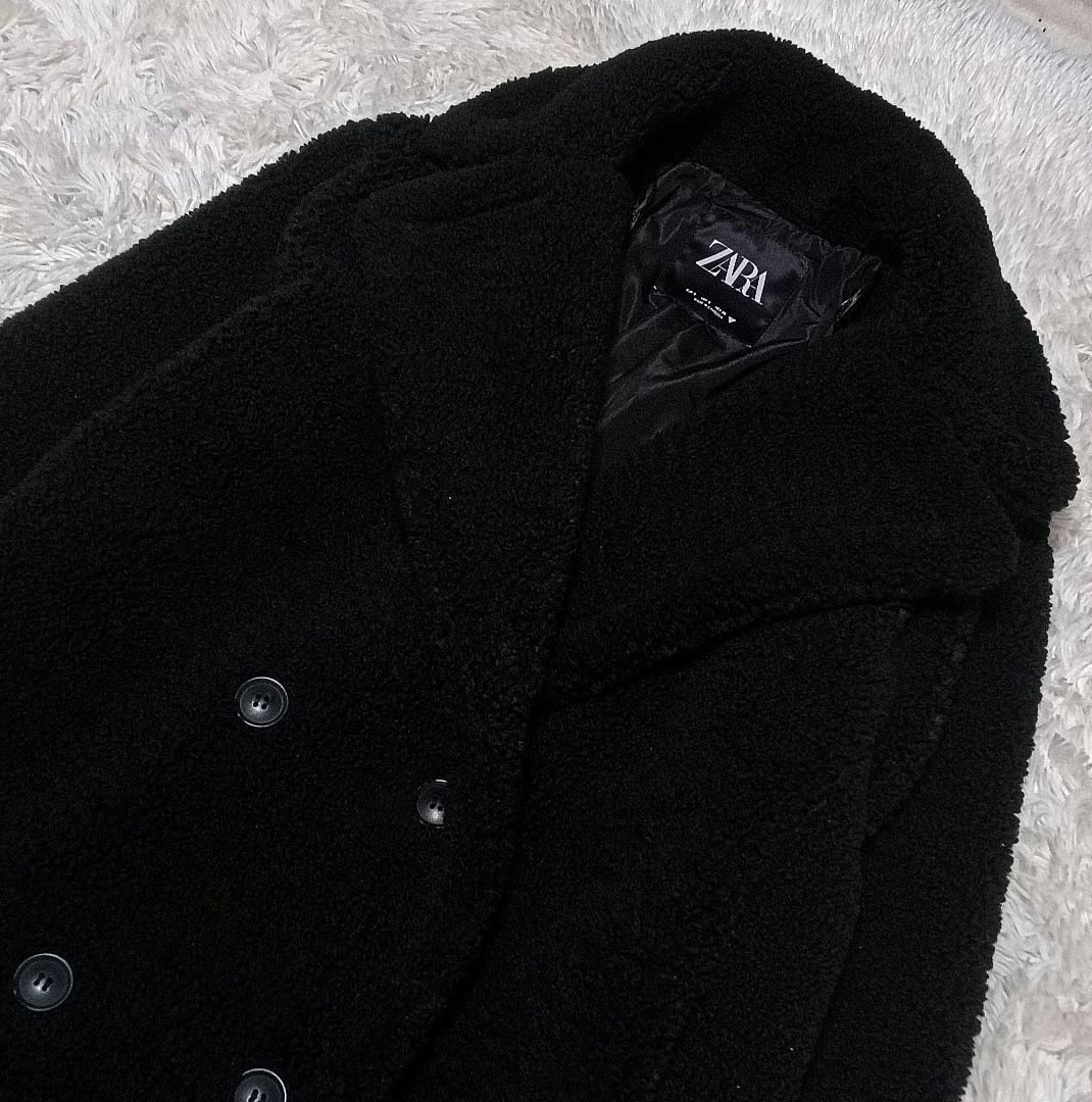 ザラ　エクストラロングフェイクボアコート　肉厚テディーベア　美品　近年完売モデル