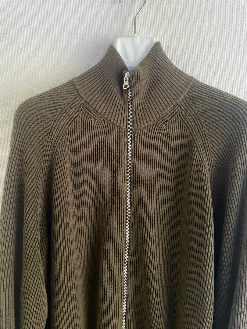 【美品】MM6 Maison Margiela ドライバーズニットS カーキ