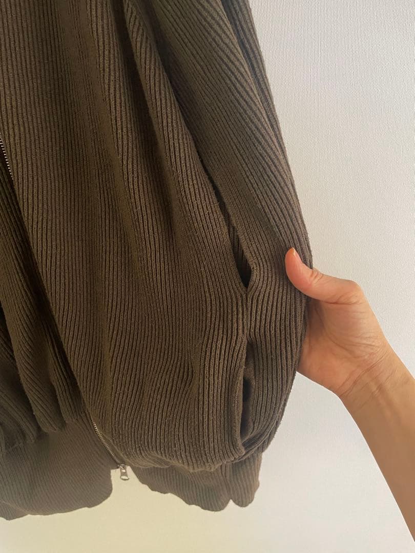 【美品】MM6 Maison Margiela ドライバーズニットS カーキ