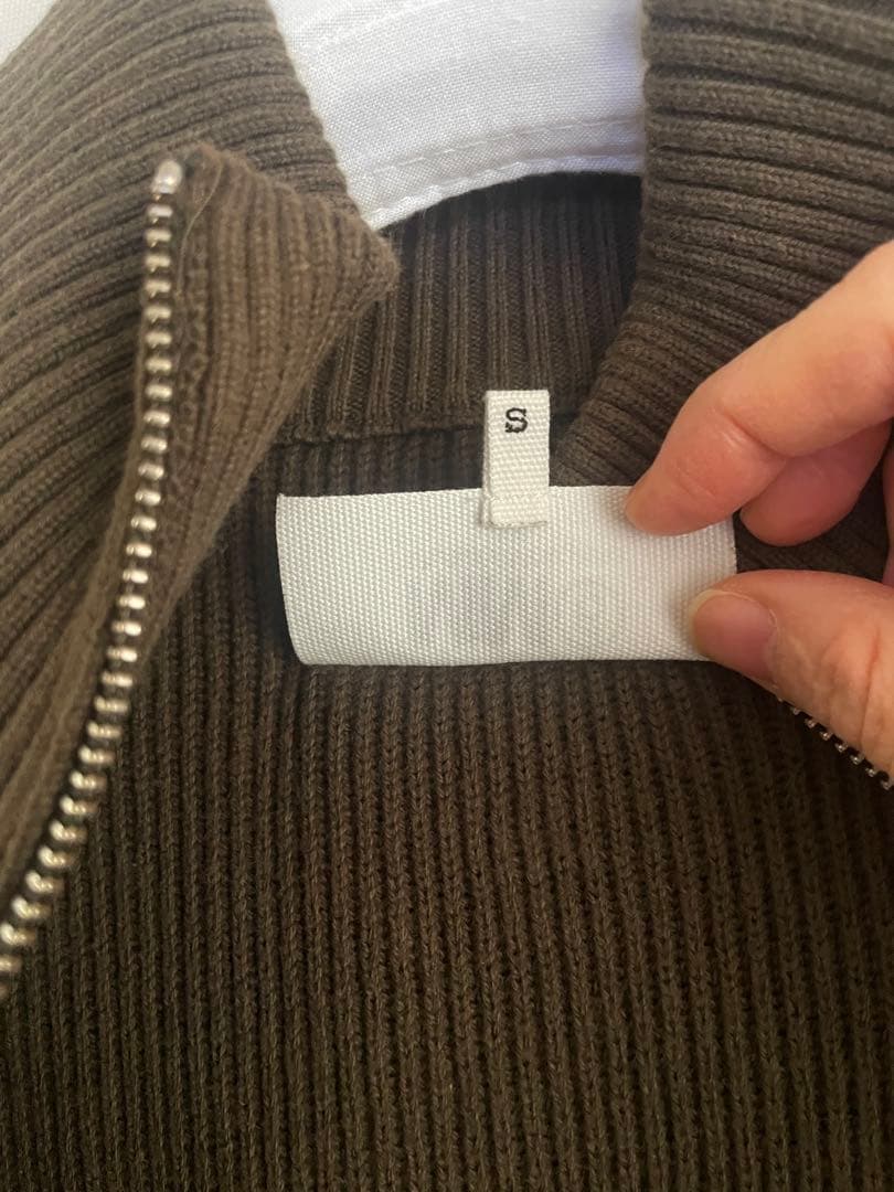 【美品】MM6 Maison Margiela ドライバーズニットS カーキ