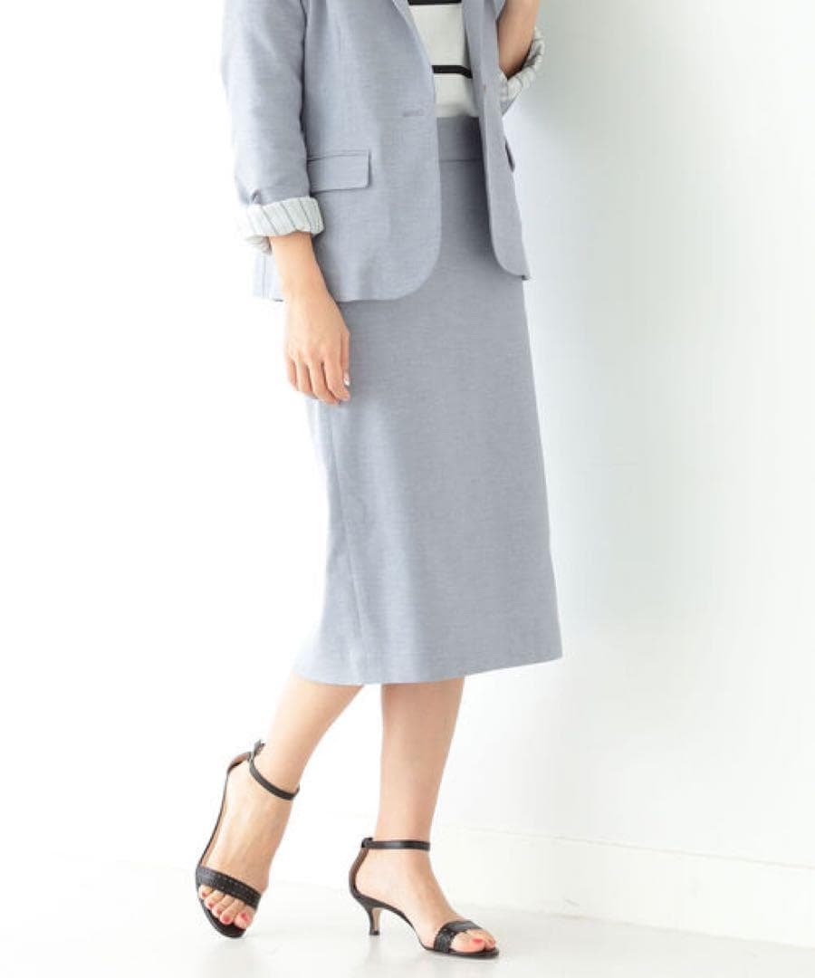 デミルクスビームス シャークスキンジャケット スーツセットアップ スカート