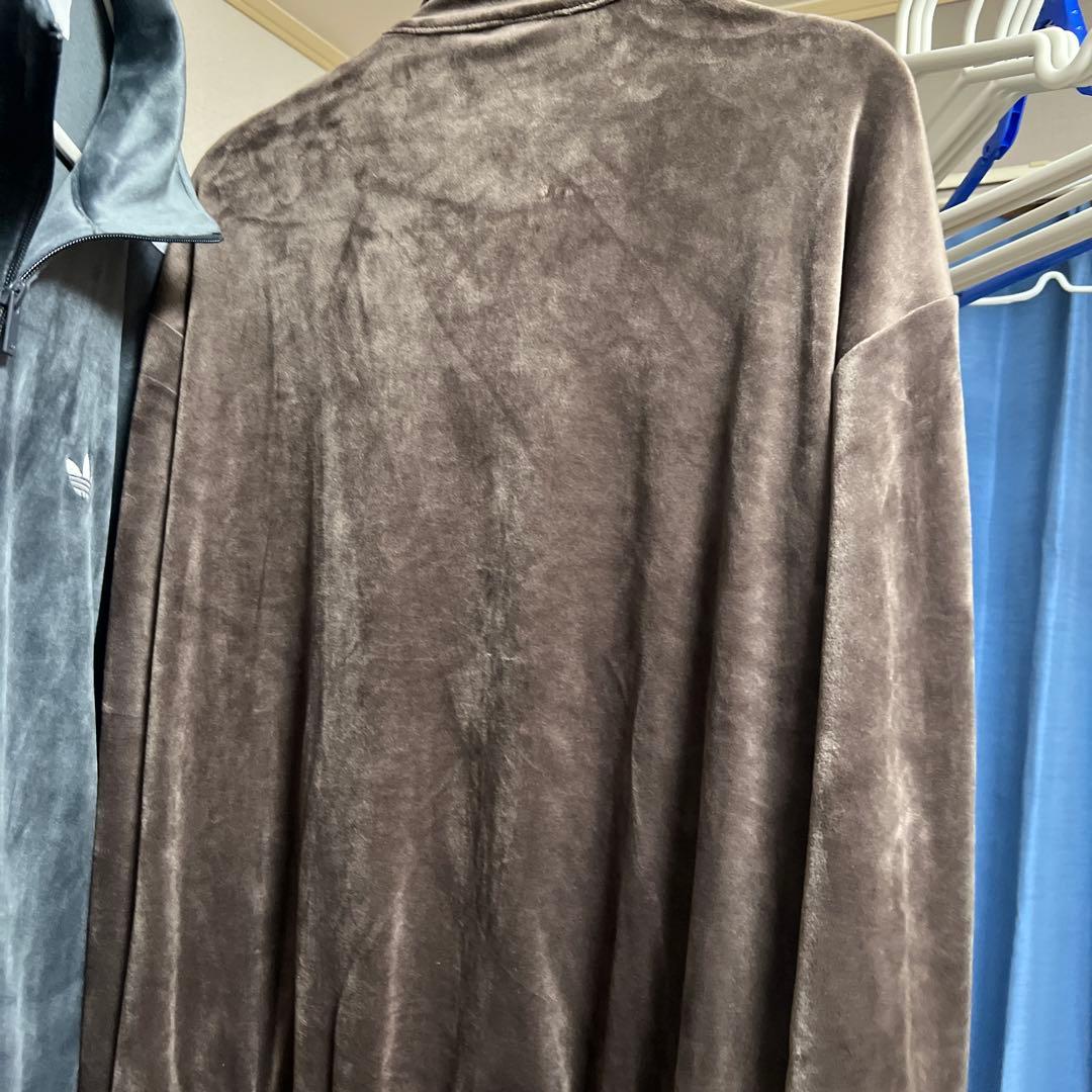 adidas ベロアジャージ Lサイズ ブラウン/グレー　2着セット