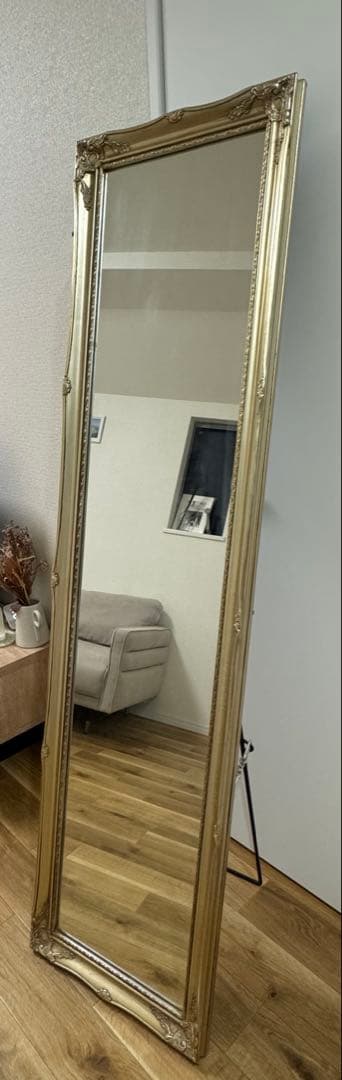 B-COMPANY アンティーク調全身鏡（姿見）