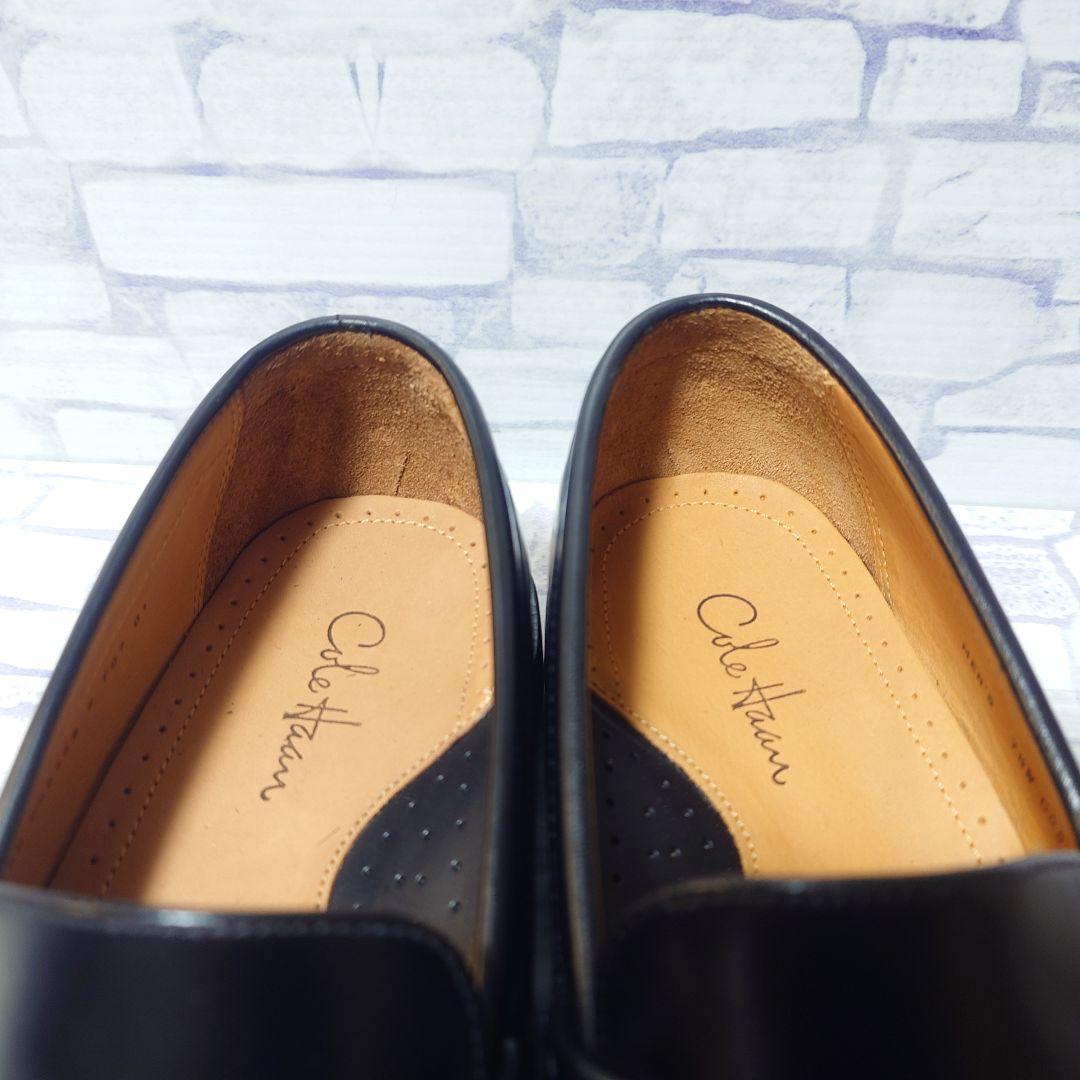 【試し履き程度】COLE HAAN タッセルローファー 黒 25cm ピンチ