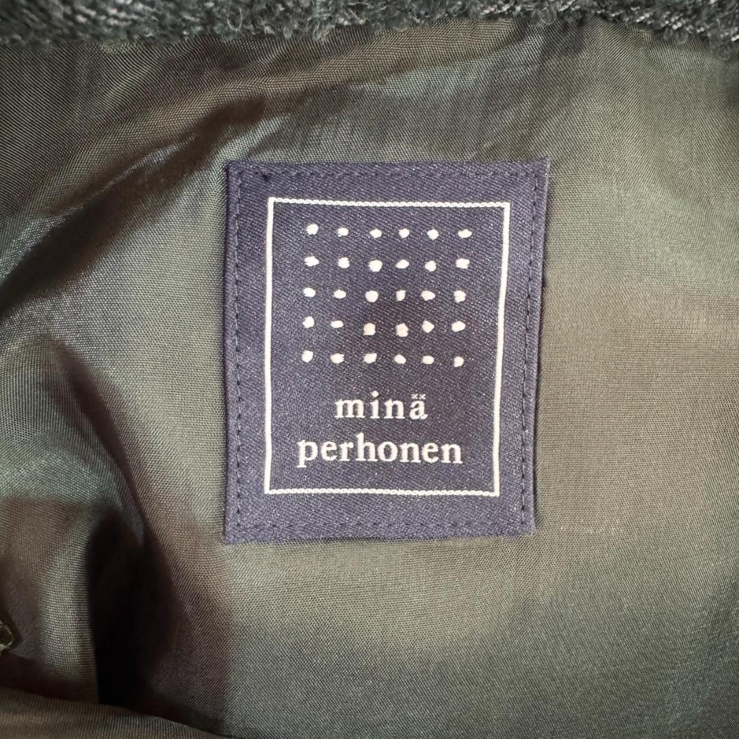 ミナペルホネン wolf & flower 刺繍 セミフレアスカート 36