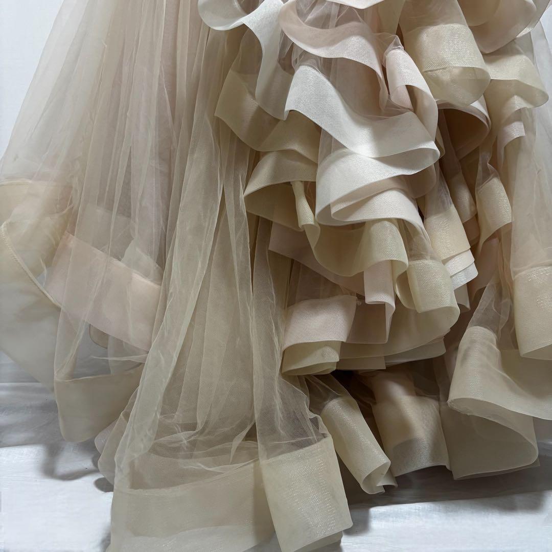 Vera Wang ベラウォン ブラッシュフリル ウエディングドレス グラデ