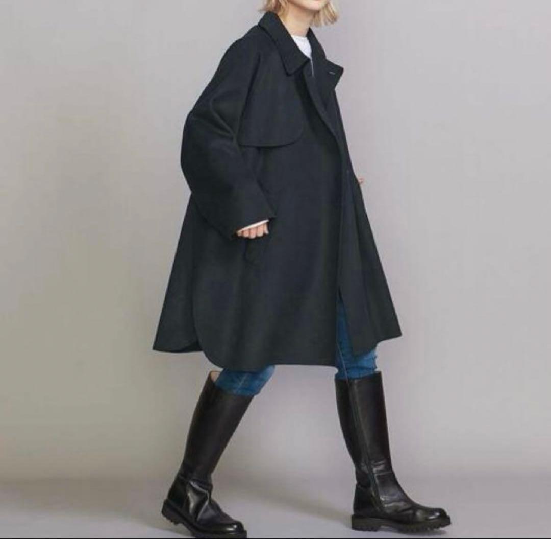 美品　ビューティアンドユース BY リバーポンチョコート　近年モデル　S