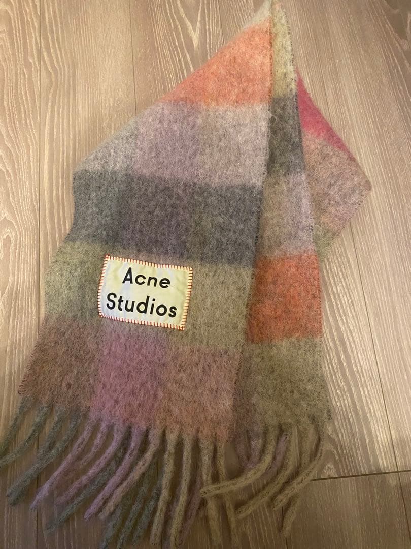 【美品】Acne Studios チェックスカーフ マフラー