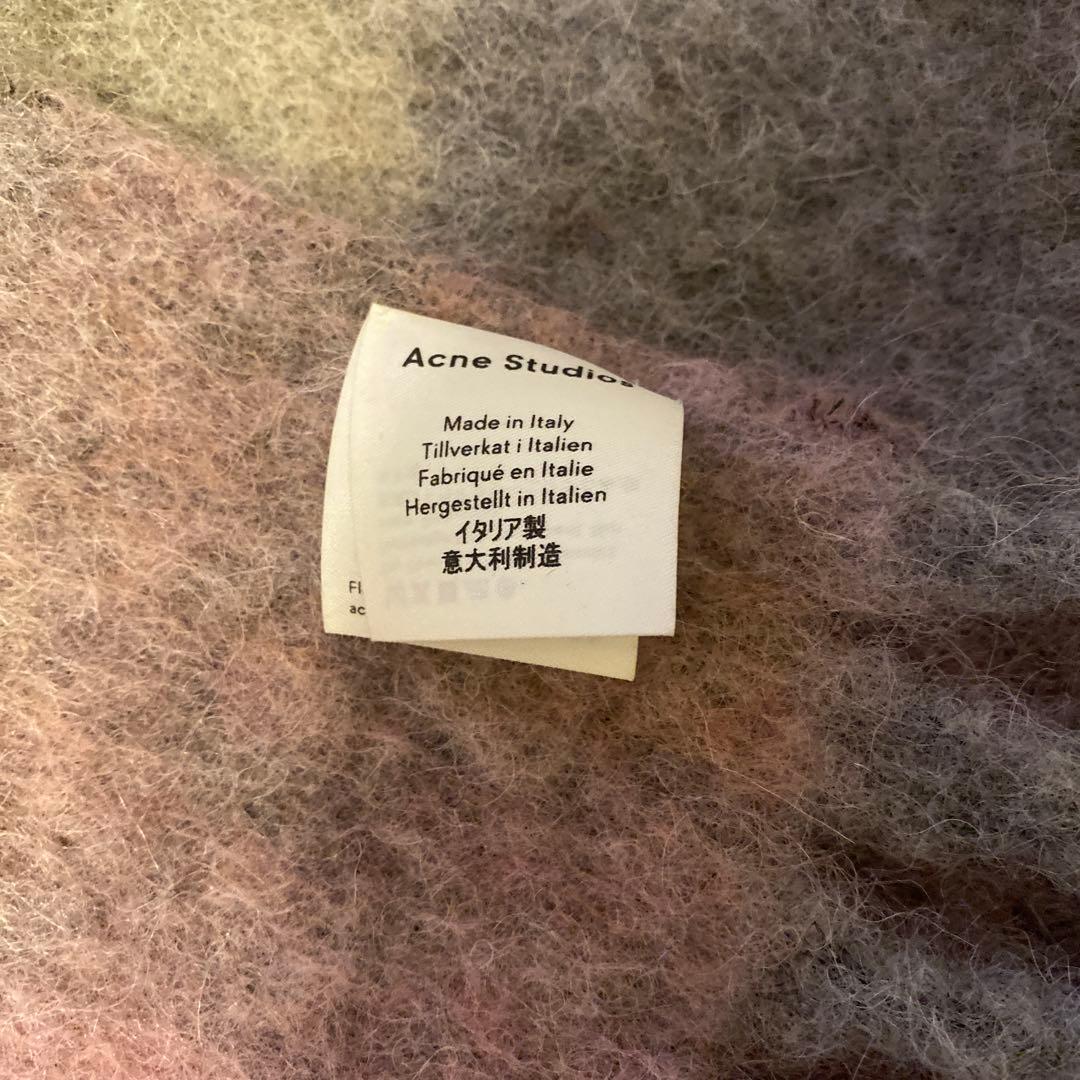 【美品】Acne Studios チェックスカーフ マフラー