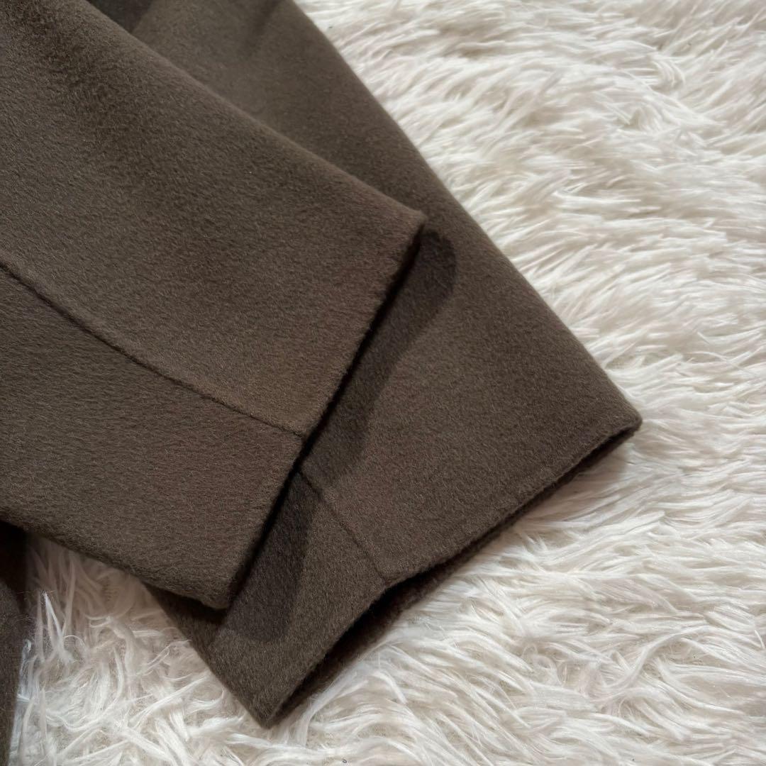 美品✨Plage プラージュ　ロング リバーコート　ウール　ベルト ブラウン