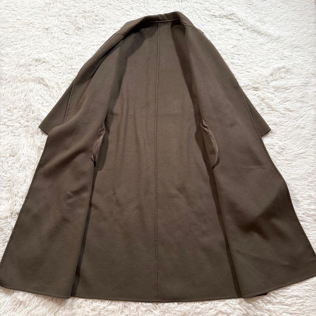 美品✨Plage プラージュ　ロング リバーコート　ウール　ベルト ブラウン
