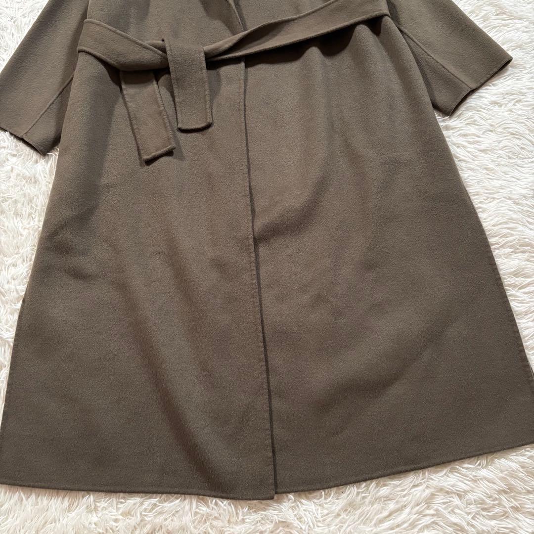 美品✨Plage プラージュ　ロング リバーコート　ウール　ベルト ブラウン