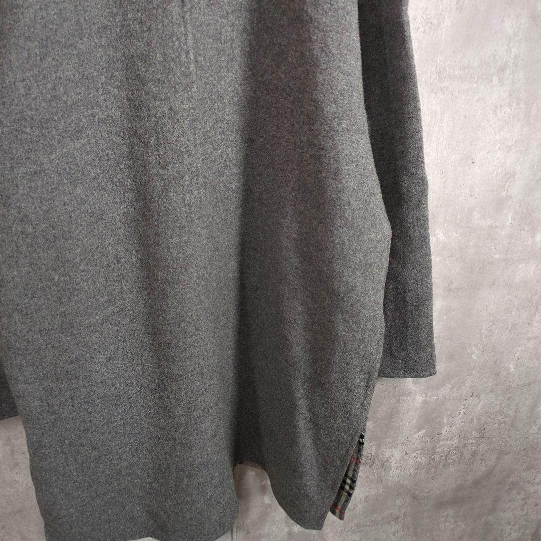 【80~90s】BURBERRY Woolカシミヤ混コート ノバチェック金ボタン