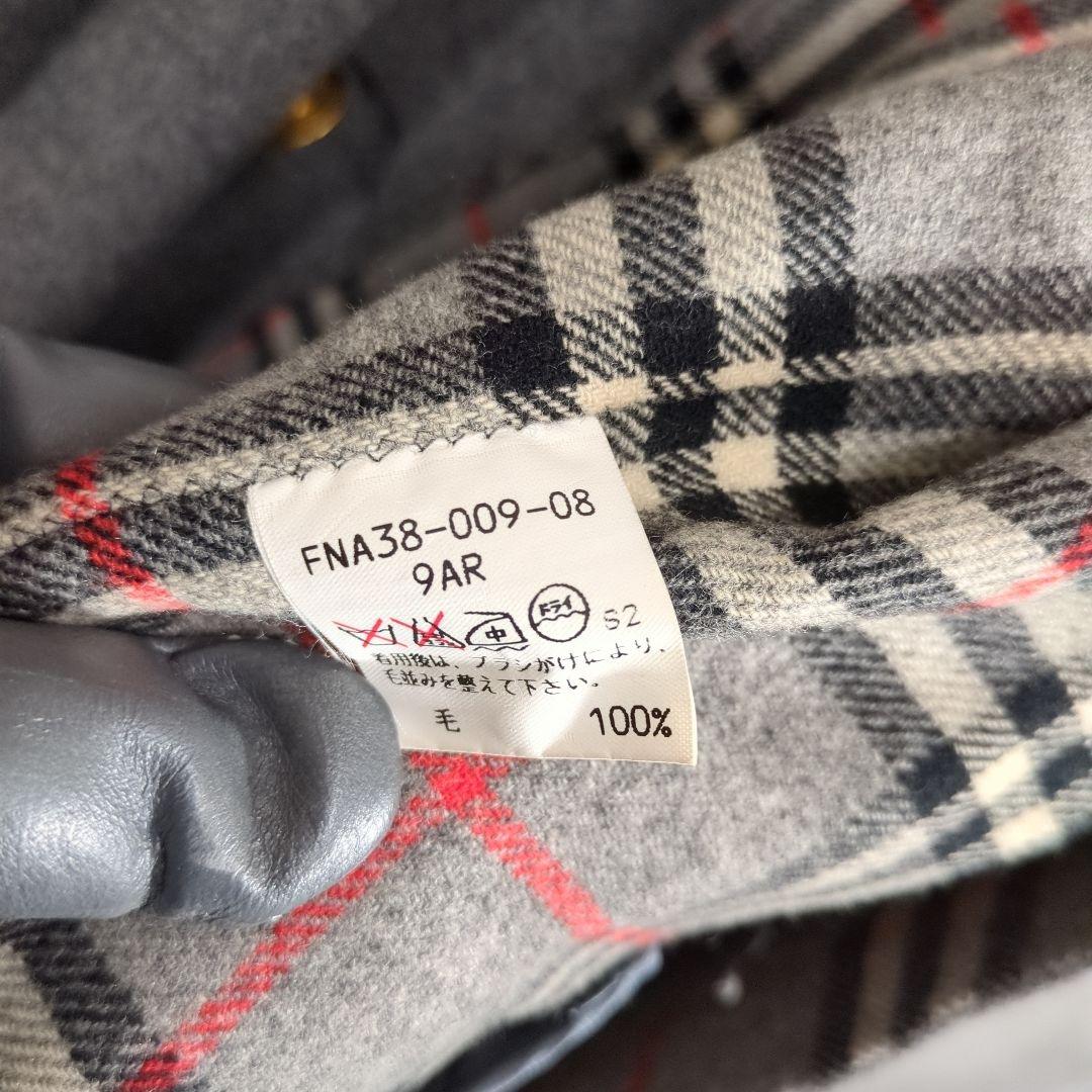 【80~90s】BURBERRY Woolカシミヤ混コート ノバチェック金ボタン