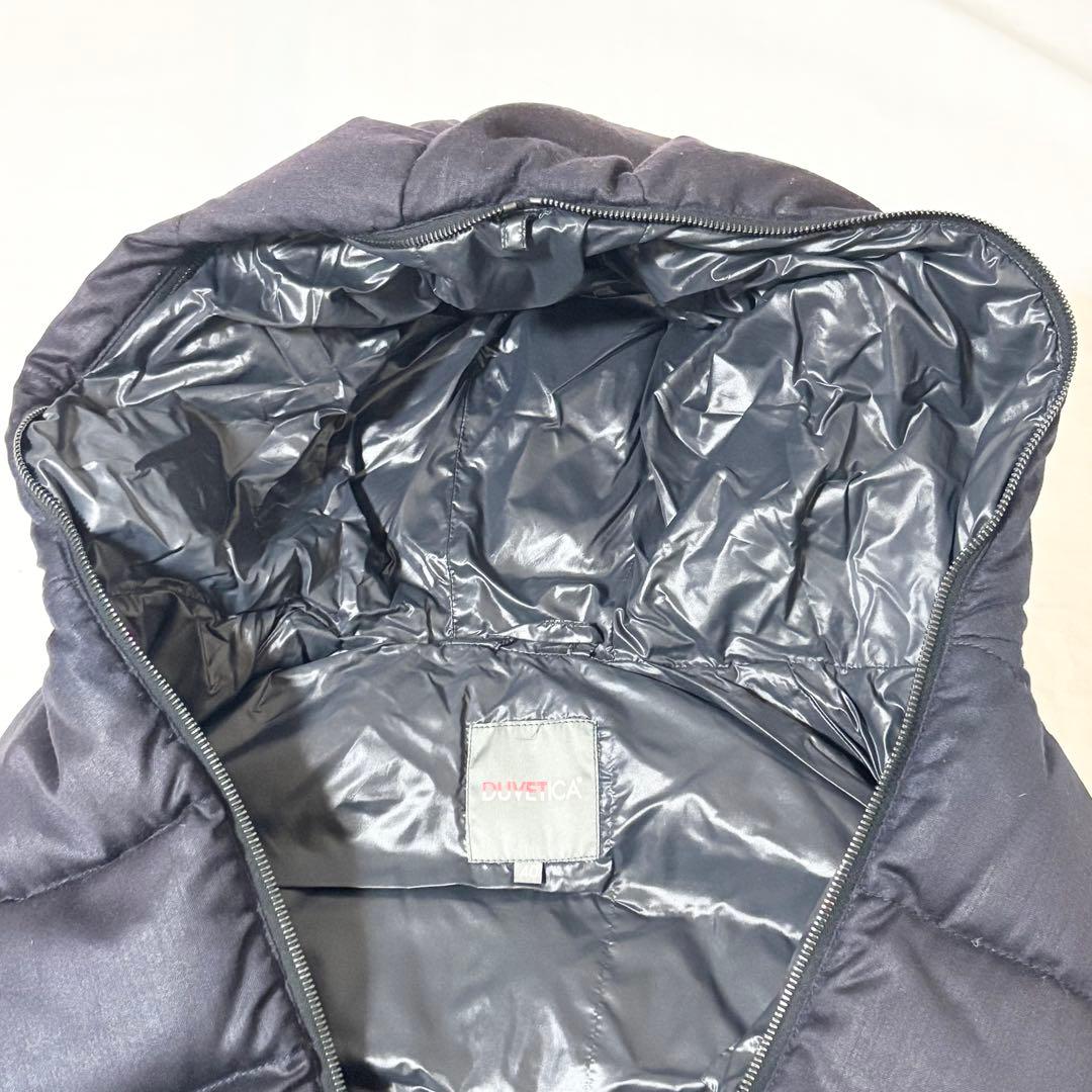DUVETICA・ダウンベスト フルジップ 40 細身 （S〜M相当） 濃紺