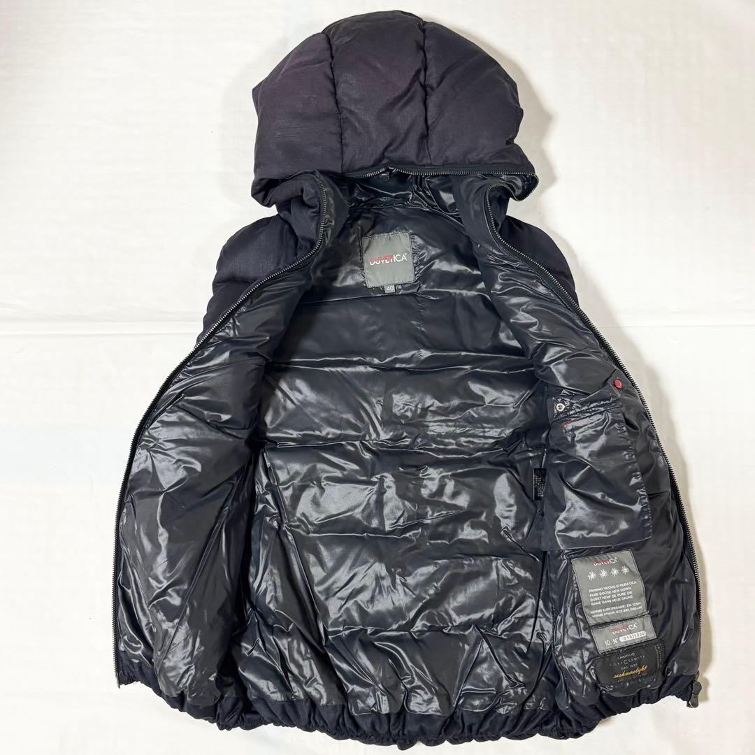 DUVETICA・ダウンベスト フルジップ 40 細身 （S〜M相当） 濃紺