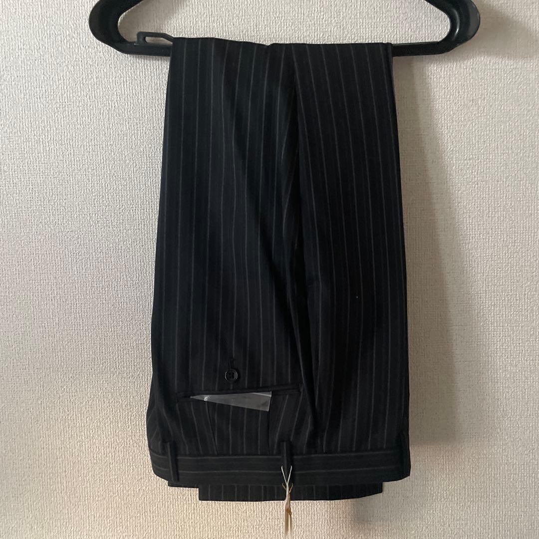 PAZZO ストライプ柄 ブラックスーツ　新品未使用